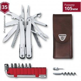 Мультитул VICTORINOX SWISSTOOL SPIRIT X PLUS 3.0235.L