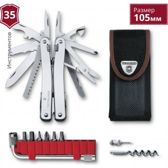 Мультитул VICTORINOX SWISSTOOL SPIRIT X PLUS 3.0235.N