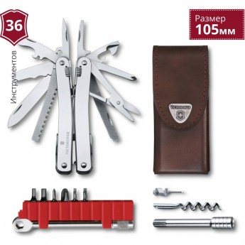 Мультитул VICTORINOX SWISSTOOL SPIRIT X PLUS RATCHET 3.0236.L