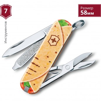 Нож-брелок VICTORINOX CLASSIC MEXICAN TACOS 0.6223.L1903