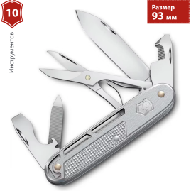 Нож перочинный VICTORINOX SYNERGY X ALOX (0.8226.26) 93мм серебристый Нож перочинный VICTORINOX SYNERGY X ALOX (0.8226.26) 93мм серебристый