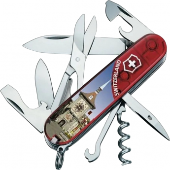 Нож перочинный VICTORINOX CLIMBER BERN (1.3703.TE6) 91мм 14функц. красный